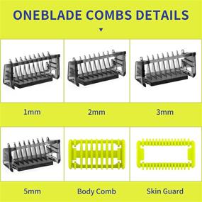 img 3 attached to 🪒 Body Skin Guide Comb for Philips OneBlade & One Blade Pro - Replacement Pack Kit for QP2520, QP2530, QP2620, QP2630, QP6510, QP6520 - Face Hair Clippers, Beard Trimmer