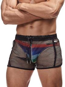 img 4 attached to AIMPACT Shorts Lounge Underwear BlackM Men's Clothing