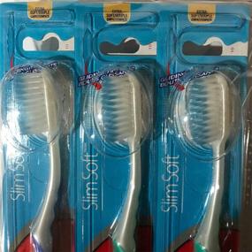 img 1 attached to 🪥 Colgate Slim Soft Gliding Tips Toothbrush, Extra Soft, Compact Head - Pack of 6: Your Perfect Dental Solution