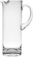 🍶 european-made barski handmade glass pitcher with handle, spout, and ice lip - 54 oz, 11" h logo