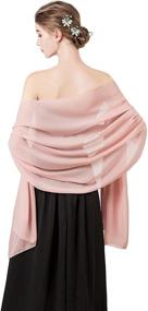 img 4 attached to 🧣 Women's Chiffon Scarf Shawls Dresses Accessories in Scarves & Wraps