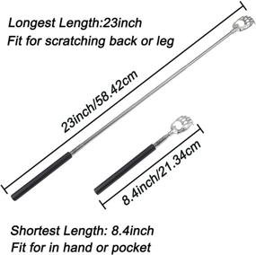 img 3 attached to 🐻 Extendable Bear Claw Back Scratcher - Ultimate Relief for Itchy Backs!