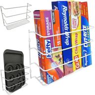 📦 evelots wrap/pan organizer rack: space-saving door/wall mount for plastic/foil paper and metal - set of 2 логотип