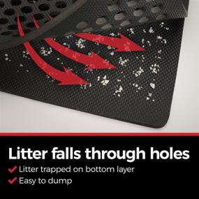 img 3 attached to 🐱 iPrimio Jumbo Cat Litter Trapper Mat – Efficient 29”x27” Mat for Trapping and Catching Litter – Large Holes and Multi-Layer Bottom Keep Urine Away – Perfect for Messy Cats