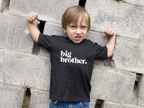 img 2 attached to Promotion to Big Brother Sibling Reveal Shirt for Boys - Bold Sibling Outfit