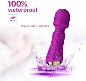 img 1 attached to 💜 Ultimate Handheld Wand Massager: Compact Power and Cordless Convenience, Waterproof and Wireless Design, USB Rechargeable - Full Body Back Massager (Purple)