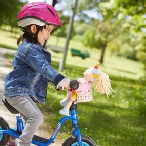 img 3 attached to 🌸 HABA Soft Doll's Bike Seat - Flower Meadow Design | Hook & Loop Attachment for Scooters, Trikes, and Bicycles