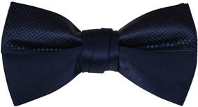 img 2 attached to Textured Satin Stylish Adjustable Bowtie
