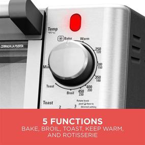 img 3 attached to 🍞 Black+Decker Stainless Steel Rotisserie Toaster Oven, 9X13 – WCR-076