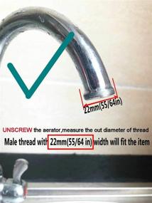 img 2 attached to 🚰 MissMin Sink Faucet Diverter Valve/Adapter with Aerator for Bathroom/Kitchen: Bidet Shower Hose Attachment