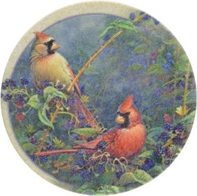 img 2 attached to 🦜 Stylish and Practical: Thirstystone Drink Coaster Cardinal Pair for Ultimate Beverage Protection