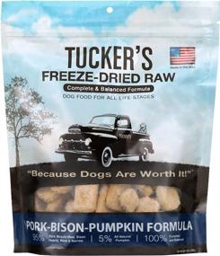 img 4 attached to Tucker's Raw Frozen Freeze Dried Raw Dog Food: Pork, Bison & Pumpkin Formula - Vet-Approved 14oz!