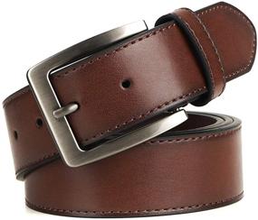 img 1 attached to 👔 Mens Tall Belts for Waist Size - Essential Men's Accessories