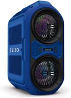 experience portable sound bliss with zizo aurora z4 30w wireless speaker in blue logo