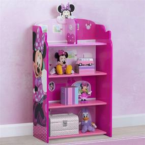 img 3 attached to 🏠 Delta Children Wooden Playhouse Minnie Mouse 4-Shelf Bookcase for Kids