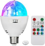 🎉 ottff 3w e27 rgb led disco ball lamp with remote control - rotating, sound activated strobe lights for family parties, birthday, desk lamp, stage light логотип