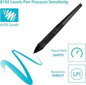 img 2 attached to HUION PW500 Battery-Free Stylus for Huion GT-191V2 / Kamvas Pro 20 / Kamvas Pro 22 and Inspiroy Q11KV2 / WH1409V2 Graphics Tablet with Enhanced SEO