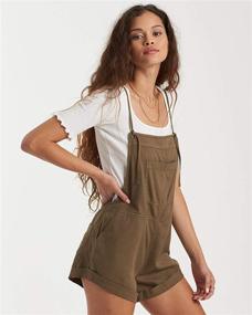 img 3 attached to 👗 Billabong Women's Pursuit Woven Overall: Stylish Jumpsuits, Rompers & Overalls for Women's Clothing