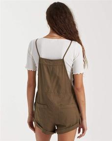 img 2 attached to 👗 Billabong Women's Pursuit Woven Overall: Stylish Jumpsuits, Rompers & Overalls for Women's Clothing
