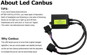 img 3 attached to Декодер CANbus KOOMTOOM CD7 для H13 9008 LED с анти-мерцанием - устранение ошибок лампы фар в Patriot Ram.