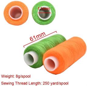 img 3 attached to 🧵 Renashed Sewing Thread: 30 Colors, 60 Roll for Industrial and Hand Stitching, Cotton Thread