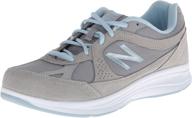 new balance womens walking silver women's shoes logo