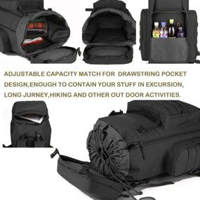 img 1 attached to Ultimate Tactical Backpack Rucksack 🎒 for Outdoor Enthusiasts: 70L-85L Waterproof Camouflage Gear