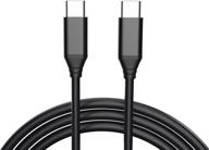 🔌 15-футовый кабель зарядки cbus usb-c на usb-c: идеально подходит для macbook pro/air, ipad pro/air, dell xps, lg gram, surface go, pixel slate, galaxy tab, note 10/10+, lenovo tab. логотип