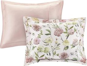img 1 attached to 🌸 Introducing the Intelligent Design ID10-1688 Ashley 6 Piece Comforter: Floral Life-Like Print, Modern Casual, All Season Bedding Set - Twin, Blush