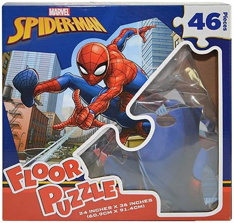 upd spiderman 46pc floor puzzle 로고