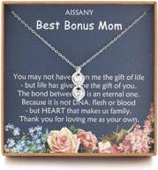 925 sterling silver bonus mom necklace: meaningful gifts for step-mother, mother-in-law & adoption celebrations logo