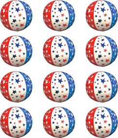 img 4 attached to 🏖️ Windy City Novelties Patriotic Stars & Stripes Inflatable Beach Balls (12 Pack, 16 inch) for Fun in the Sun!