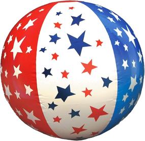 img 3 attached to 🏖️ Windy City Novelties Patriotic Stars & Stripes Inflatable Beach Balls (12 Pack, 16 inch) for Fun in the Sun!