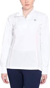 img 3 attached to TuffRider Women's Kirby Kwik Dry Long Sleeve Show Shirt: Ultimate Performance and Elegance