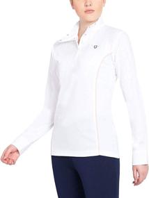 img 4 attached to TuffRider Women's Kirby Kwik Dry Long Sleeve Show Shirt: Ultimate Performance and Elegance