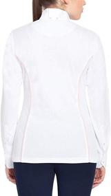 img 1 attached to TuffRider Women's Kirby Kwik Dry Long Sleeve Show Shirt: Ultimate Performance and Elegance