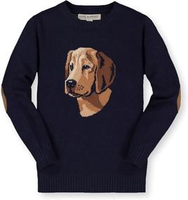 img 4 attached to Stylish and Cozy: Hope & Henry Boys' Long Sleeve Crew Neck Pullover Sweater