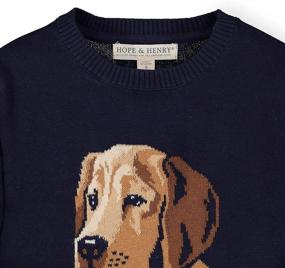 img 3 attached to Stylish and Cozy: Hope & Henry Boys' Long Sleeve Crew Neck Pullover Sweater
