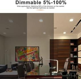 img 1 attached to 🔆 Leelike Dimmable Downlight 2700K 5500K Adjustable: Illuminate Your Space with Customizable Lighting