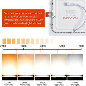 img 2 attached to 🔆 Настраиваемый регулируемый светильник Leelike Dimmable 2700K 5500K: освещайте свое пространство с настраиваемым освещением