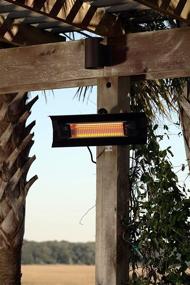 img 2 attached to 🔥 Fire Sense Black Steel Infrared Patio Heater - 1500 Watts, Weatherproof, Lightweight - Indoor/Outdoor Use, 6ft Cord, Mounting Bracket