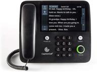 📞 captioncall 67tb: amplified corded home telephone for hearing impaired - touch screen, 58db amplification, caller id, answering machine, bluetooth, loud ringer logo