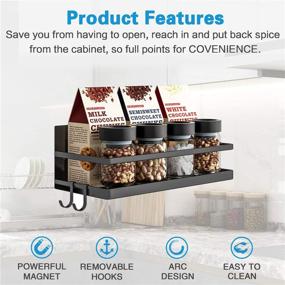 img 3 attached to Thipoten Magnetic Spice Rack with Removable Hooks – Perfect Space Saver for Small Kitchens!