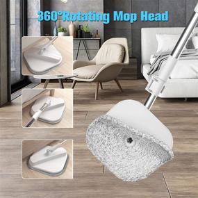 img 1 attached to 🧹 KASTEWILL Microfiber Spinning Mop and Bucket System for Efficient Floor Cleaning, Self-Separating Sewage and Clean Water, Wood Floor Spinner Mop with 4 Microfiber Pads