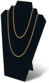 img 3 attached to 📿 Versatile and Elegant 7TH VELVET Necklace Easel Jewelry Organizer Stand - Pack of 6, 12.5 inches, Black Velvet with Reinforced Bracket