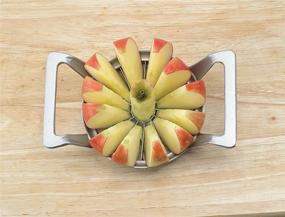 img 2 attached to Mrs. Anderson's Baking Apple Corer, Precision Cuts 12 Thin Wedges, Non-Stick Stainless Steel