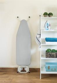 img 1 attached to 🔥 Upgrade Your Ironing Experience with Encasa Homes Metallised Ironing Board Cover 'Silver Super Luxury' - Fits Medium Boards 14 x 42 inch, Heat Reflective, Scorch Resistant, Bungee Elasticated, 3 Fasteners
