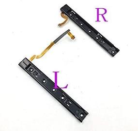 img 1 attached to Enhanced Replacement Slider Rail with Flex 🎮 Cable Fix for Nintendo Switch Joy-Con Console (Left+Right)