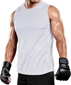 img 3 attached to Holure Fitness Training Sleeveless T Shirts Men's Clothing and Active