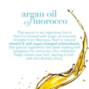 img 1 attached to 🌊 OGX Соленый спрей для волос с морской солью Argan Oil of Morocco для объемных пляжных волн и текстурированной укладки - оставленный волосам, определяющий скручивание туман, без парабенов и сульфат-поверхностно-активных веществ, 6 жидких унции